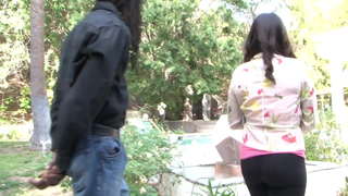 Mišrią paauglių myli atsižvelgiant didelis juodas gaidys į kiekvieną skylę