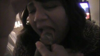 BBW Betty Lambendo e chupando minha porra