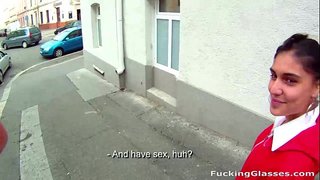 Follando Gafas Aburrido cutie Amala follada por dinero en efectivo